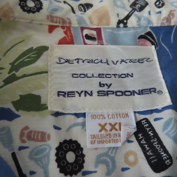 Vintage Dietrich Varez By Reyn Spooner Hawaiian Shirt cars 2XL - Picture 6 of 6